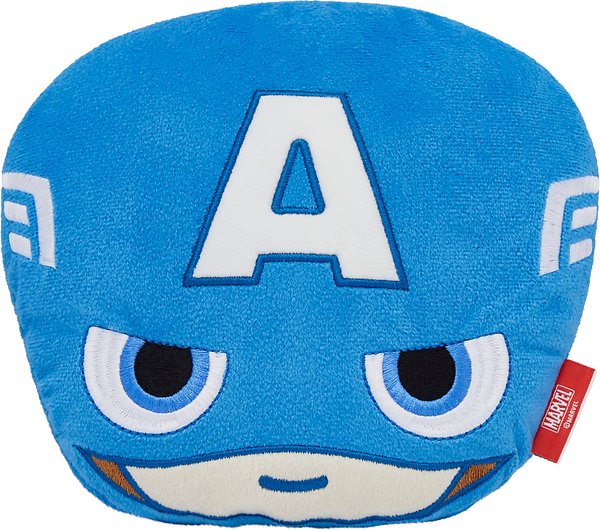 Marvel 's Captain America Round Plush Squeaky Dog Toy Online Sales Up ...